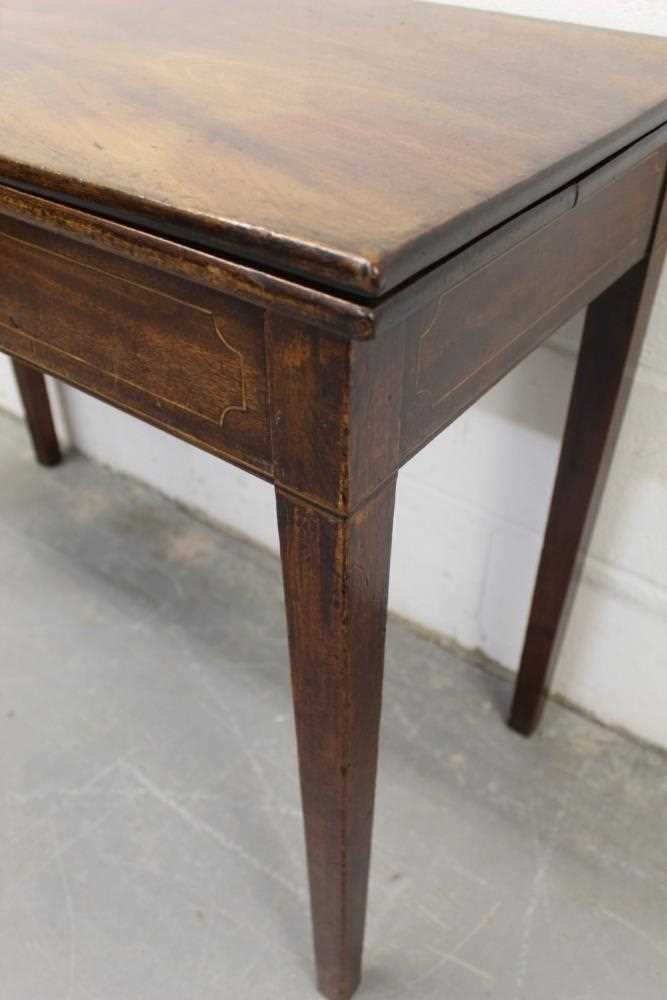 George III inlaid mahogany tea table - Bild 6 aus 8