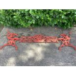 Good quality Coalbrokedale style cast iron bench