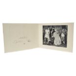 H.M. Queen Elizabeth II and H.R.H. The Duke of Edinburgh - signed 1964 Christmas card with twin Roya