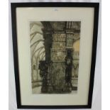 *Valerie Thornton (1931-1991) signed Artists proof etching - Arles, signed and dated ‘75