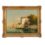 *Georges Noel Bouvard (1912-1972) oil on canvas, Venetian scene, signed ‘Bouvard’.