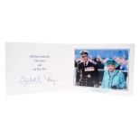 H.M.Queen Elizabeth II and H.R.H. The Duke of Edinburgh, signed 2014 Christmas card with twin gilt R