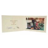 H.M.Queen Elizabeth II and H.R.H. The Duke of Edinburgh, signed 1978 Christmas card with twin gilt R