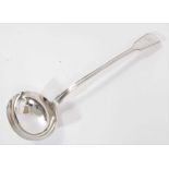 William IV silver soup ladle