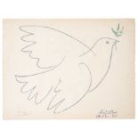 *Pablo Picasso (1881-1973) lithograph in colours - Dove of Peace, 1961,