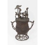 Ashanti bronze dust pot