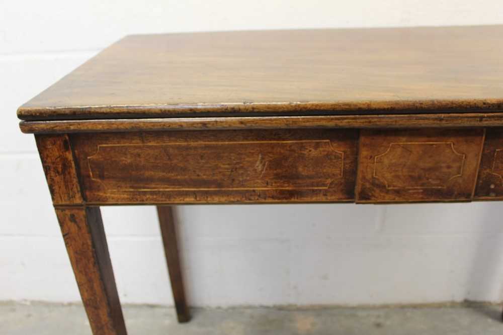 George III inlaid mahogany tea table - Bild 5 aus 8