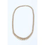 9ct yellow gold ‘Cleopatra’ style fringe necklace
