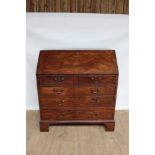 Good George III mahogany bureau