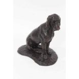 Bronze model of a hound