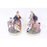 Pair of 19th century Sampson porcelain figures