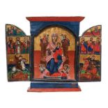 Antique Greek triptych icon