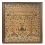 George IV needlework sampler