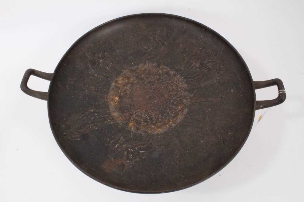Mid 19th century Art Union of London cast iron tazza, by E N Wyon, decorated in low relief with Clas - Image 2 of 6