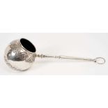 Unusual silver plated ladle