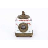 Unusual Continental porcelain table lighter