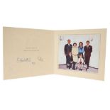 H.M. Queen Elizabeth II and H.R.H. The Duke of Edinburgh, signed 1971 Christmas card with twin gilt