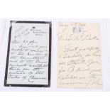 H.R.H.Princess Mary of Teck ( later H.M.Queen Mary), handwritten thank you leter dated July 27 th 18