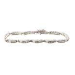 18ct white gold diamond bracelet