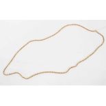 Gold rope twist necklace, clasp stamped 750, length 72cm.