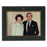 H.M. Queen Beatrix of the Netherlands and H.R.H. Prince Claus of the Netherlands, signed 1980s prese