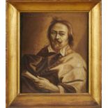 Manner of Jacob Jordaens (1593-1678), oil on canvas laid on board, self portrait, inscribed verso,