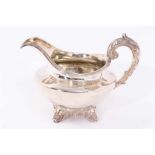 William IV silver cream jug.