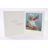 H.M. Queen Elizabeth The Queen Mother signed 1967 Christmas card