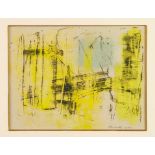 *John Wells (1907-2000) mixed media on paper, untitled, signed and dated 1960, 16.5cm x 21.5cm, in g