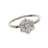 Diamond cluster ring