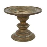 17th century brass tazza