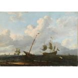 Manner of Willem Van De Velde, oil on canvas - Marine scene