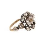 Antique diamond cluster ring