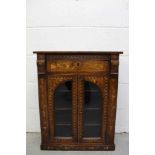 19th century Dutch floral marquetry table cabinet