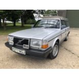 1993 Volvo 240 Torslanda Estate, 2.0 petrol, manual, Reg. No. K377 NGJ, finished in silver with blue