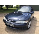 2000 Vauxhall Vectra 1.8 SRI 120, manual, Reg. No. W767 VOO, finished in blue with cloth interior,