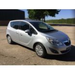 2013 Vauxhall Meriva 1.4i 16v Energy 5dr, manual, Reg. No. EO13 XUU, finished in silver.