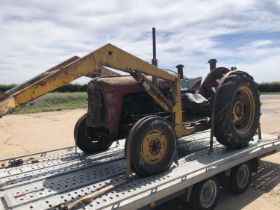 1962 Massey Ferguson FE35 Tractor with front loader, Serial No. SNM 269924, further details to be ad