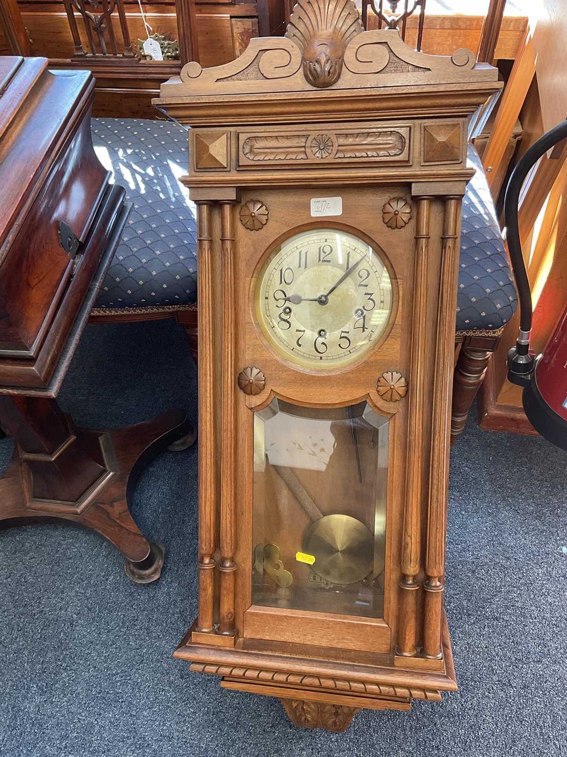 Edwardian wall clock - Image 4 of 5