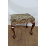 18th century style walnut stool