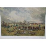 *John Gregory King (1929-2014) signed limited edition print - The Radley College Beagles at Shelling