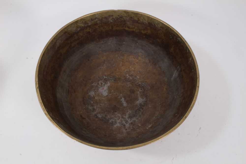 Chinese brass bowl and another - Image 11 of 12