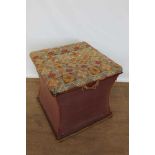 Victorian upholstered ottoman