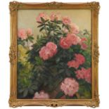 *Gerald Spencer Pryse (1882-1956) oil on canvas - Rhododendron, 77 x 93cm, framed