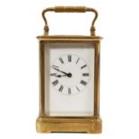 French brass carriage clock