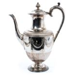 Victorian silver coffee pot