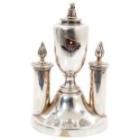 Titanic Interest - early 20th century silver plated table lighter / cigar lighter