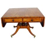 Regency mahogany and coromandel sofa table