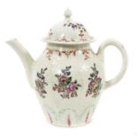 English porcelain teapot and cover