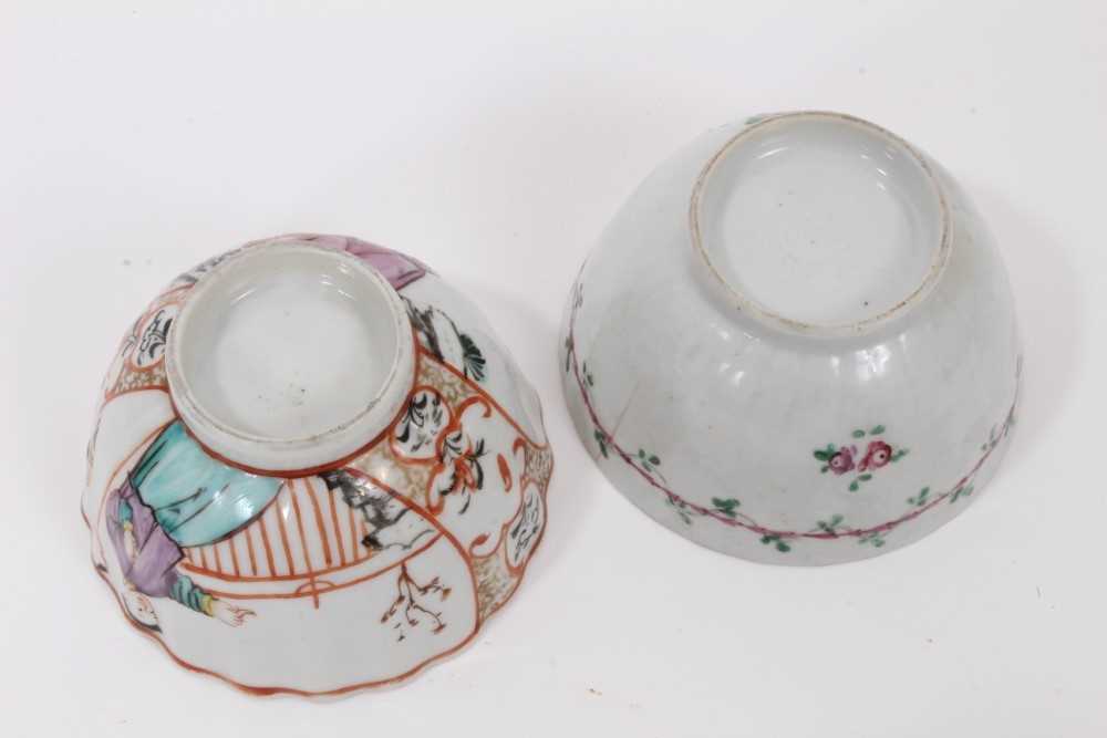Group of 18th century Chinese famille rose export porcelain, including five cups, three tea bowls, a - Image 10 of 26